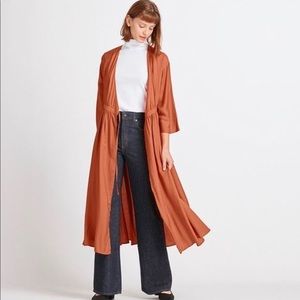 Uniqlo Woman Wrap 3/4 Sleeve Long Dress - XS